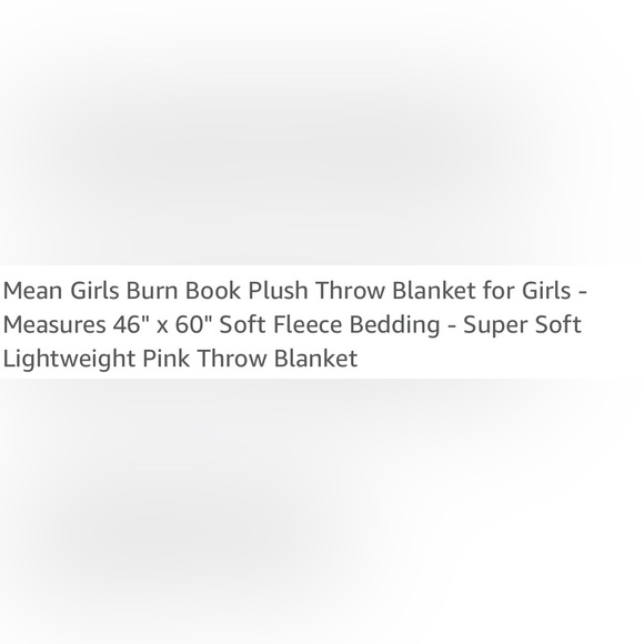 Means Girls Thrown Blanket - Picture 4 of 4